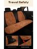Winter Plush Puppy Car Seat Cushion for Ford Focus - Warm & Cute