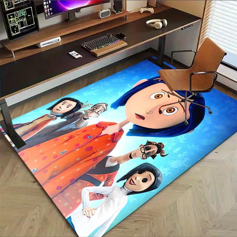 Girl'S Journey Carpet For Playroom Bedroom Living Room Sofa Home Decorkids Game Area Rug Nonslip Floor Mat