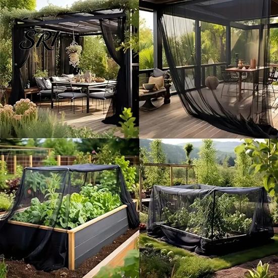 Robuste Gartensichtschutz-Netzplane Pflanzen-Insektenschutz-Abdeckung Moskitonetz Polyester-Schutz Fein für Hochbeete Gewächshaus Terrasse Langlebig