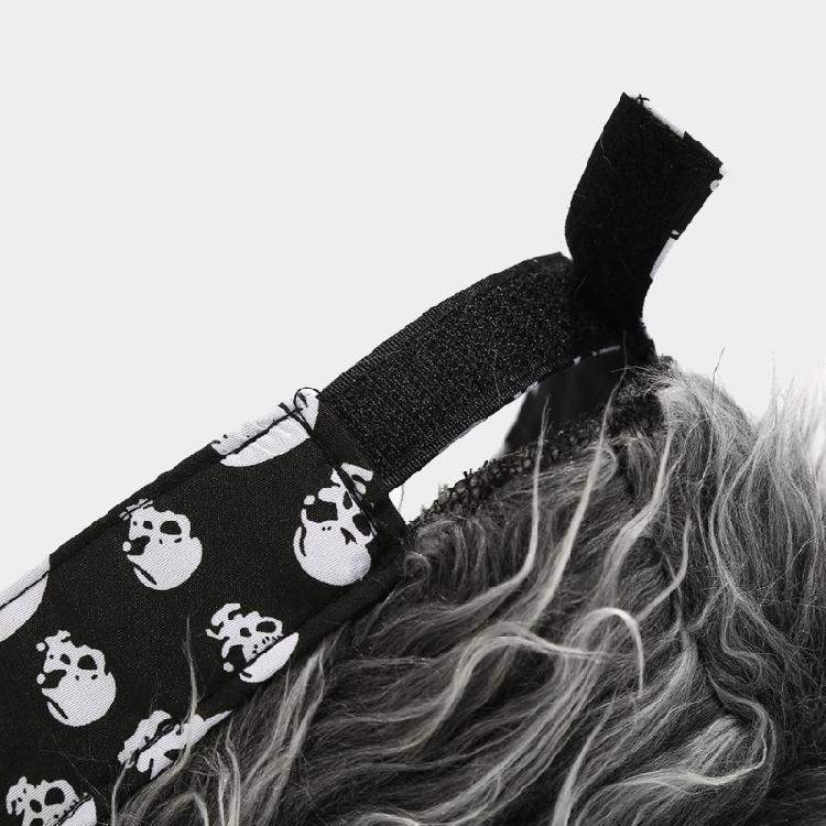 Hairy Baseball Hat Sports Fan Headgear Wigs Prank Cosplay Accessories