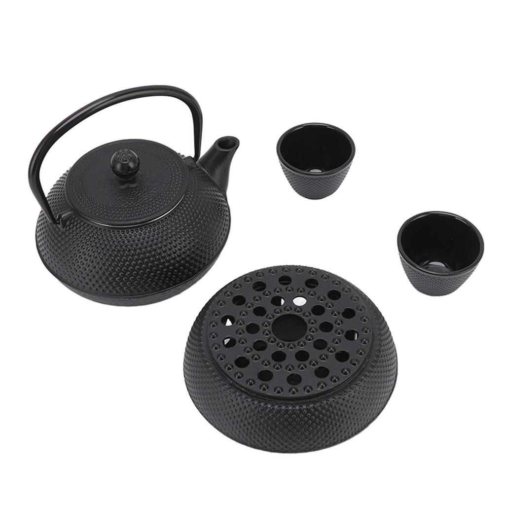 Cast Iron Kettle Set 800ml Energy Saving Cast Iron Highly Durable Luxurious Cast Iron Teapot with