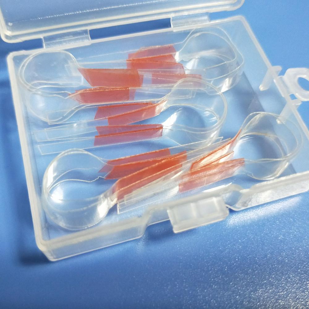 Matrice profilée sectionnelle transparente auto-adhésive dentaire pour matrices de Polyester de molaires prémolaires