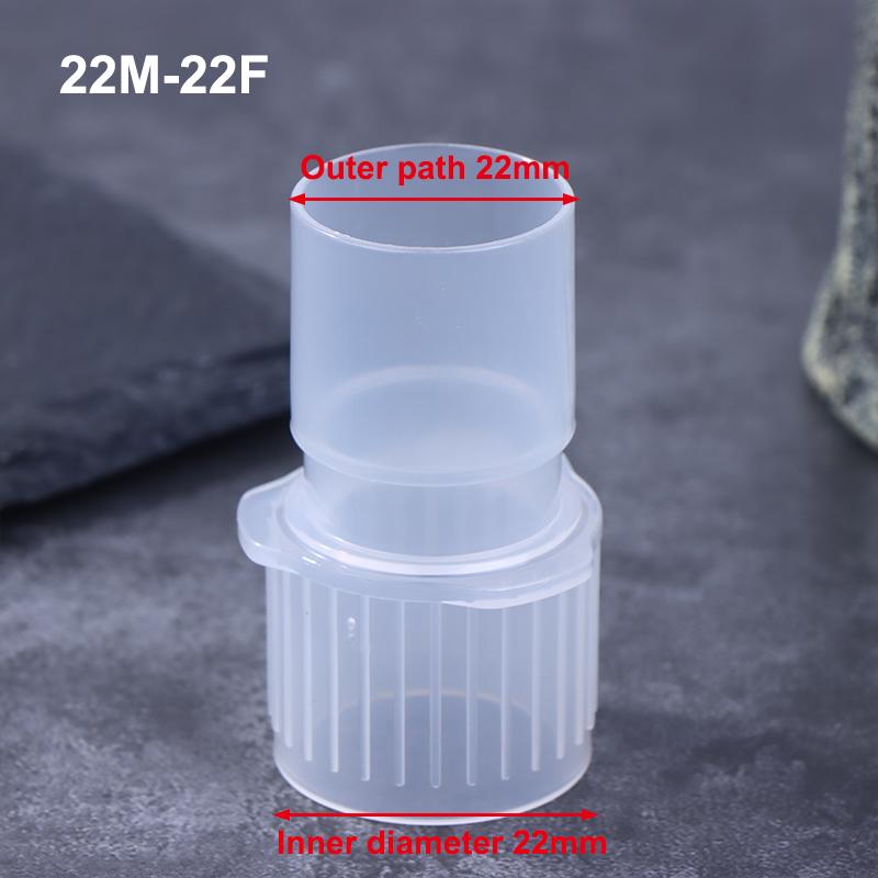 1PCS 15Mm To 22Mm Anesthesia Breathing Circuit Corrugated System Straight Connector Veterinary Tool Pp Material 22M-22F
