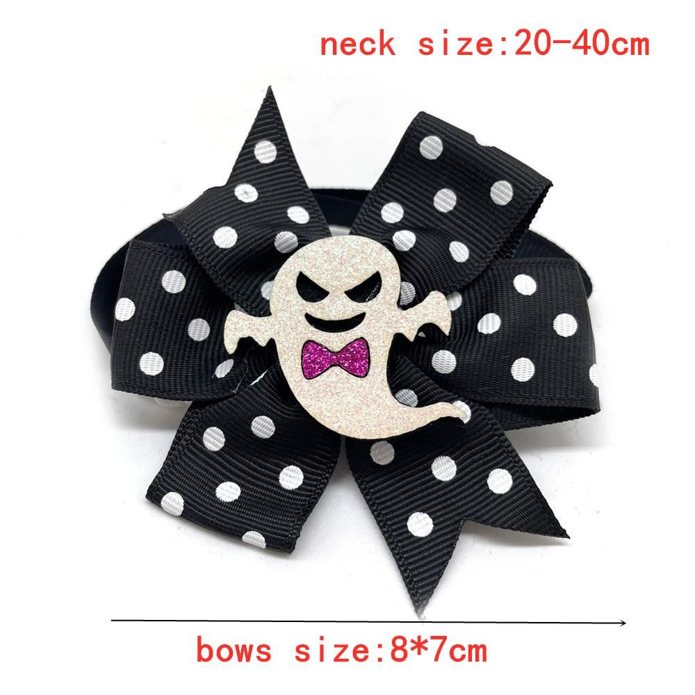 50/100pcs Halloween Pet Dog Accessories Pet Dog Bow Ties with Pumpkin Accessories Pet Dog Collar Holiday Bow Tie Pet Supplies