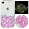 For iPhone XR Shockproof Phone Case Epoxy Glitter Sparkle Luminous TPU Phone Cover