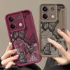 جراب هاتف Xiaomi Poco F6 X6 Pro X5 13T 11T Redmi Note 13 12 11 Pro 10 جراب هاتف مقاوم للصدمات من السيليكون السائل بنمط فراشة ناعم