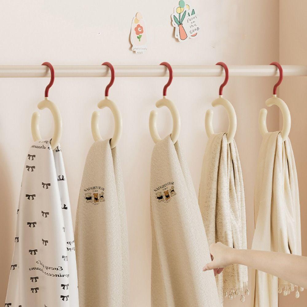 Hat Rack Clothing Hanger Circular Clothes Storage Hook Multi Purpose Round Scarf Tie Hanger Home