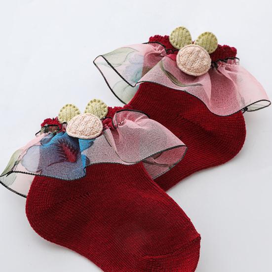 1 pár elastických pohodlných kojeneckých ponožek Bavlna Praktické hřejivé dětské ponožky na zimu