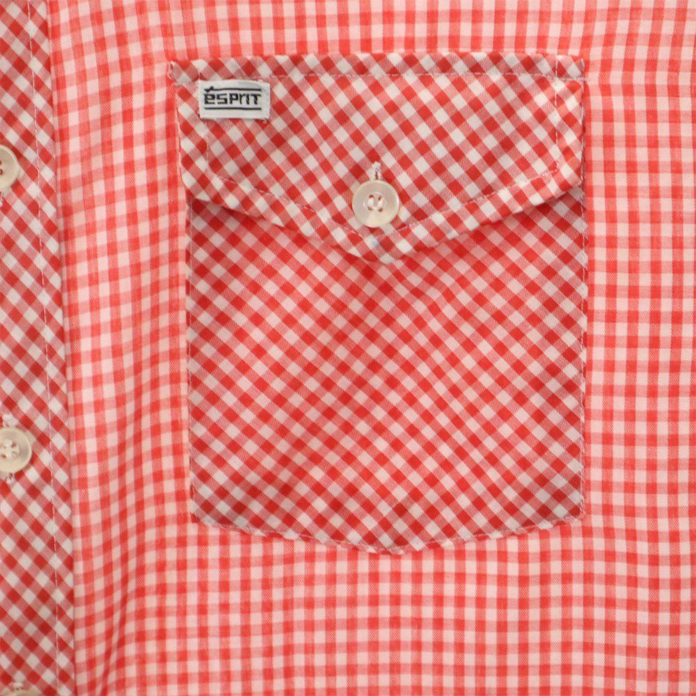 Esprit by CAMPUS 70s Made In USA Vintage Gingham Check Pattern Short Sleeve Shirt Men's Used