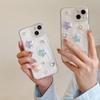 Xiaoqing Fresh Air Mobile Phone Case Is Suitable For Apple 17Pro Color Five-Pointed Star Iphone16 Rhinestone Gemstone Fine Hole.