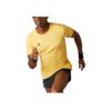 adidas Slim Fit Comfortable Round Neck Short Sleeve T-Shirt With Solid Color Print Logo Men Tops Light-Yellow IR7126