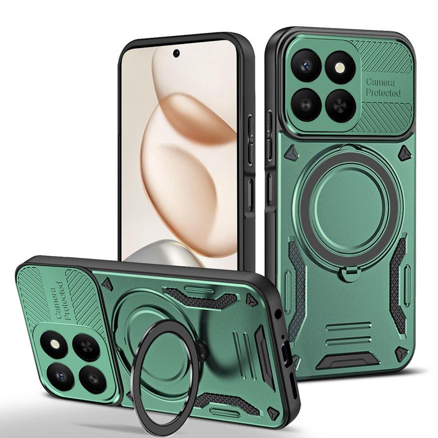 Armor Shockproof Stand Case For iPhone 16e 17e Motorola Honor X7d X8D 400 Reno Realme 15 14T C85 Vivo V60 OPPO A6X A6 Pro Reno 15F Holder Phone Cover