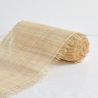 Natural Rattan Width Furniture Webbing Open Webbing Rattan Wicker Rattan Roll Material Fabric Chair Cabinet Home Decor