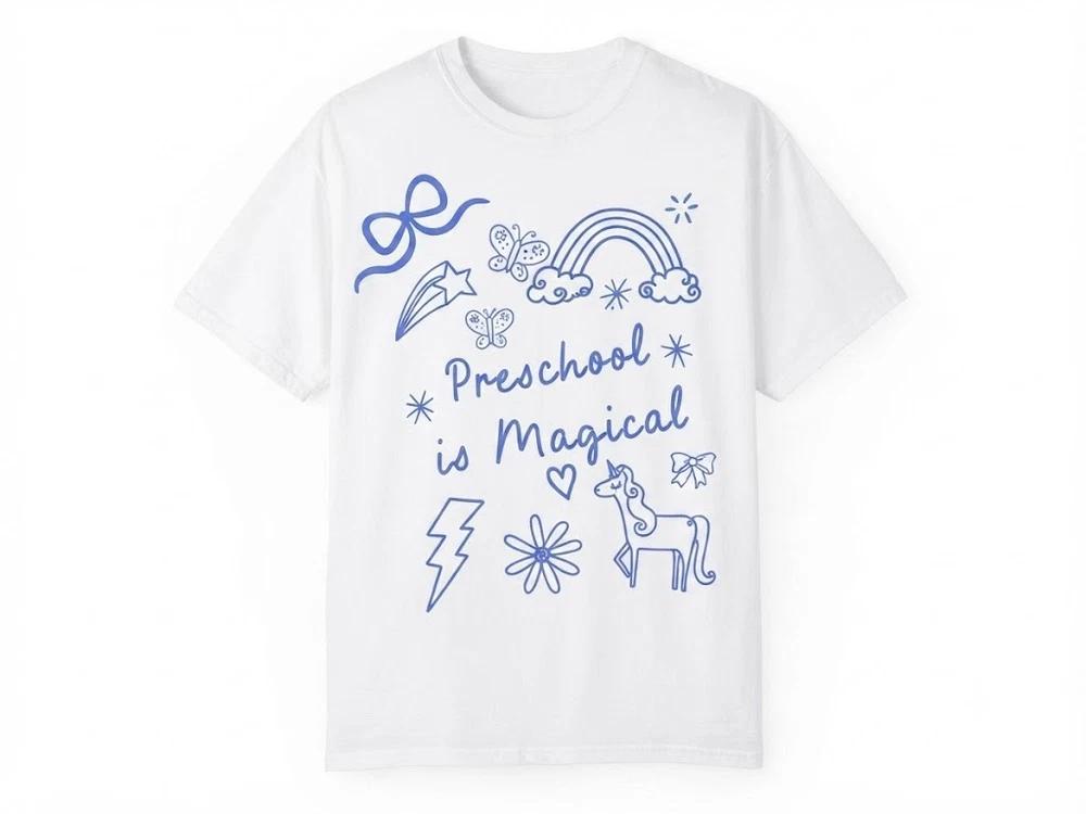 Funny PreK Teacher Preschool Is Magical Teacher White TShirt S