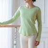 OEING Damen Langarm Slim-Fit Schnelltrocknendes Yoga & Fitness Top