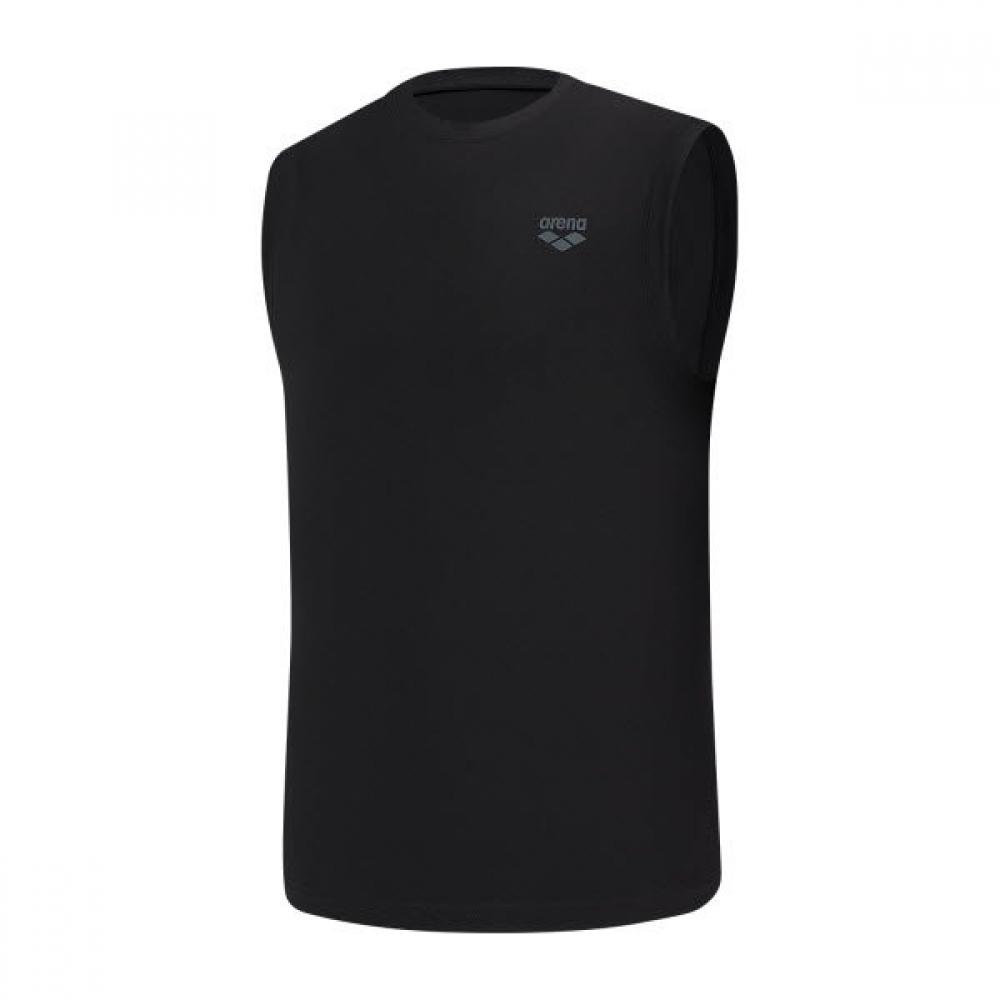 Arena Men S Relaxed Fit SleeveleSS raSh Guard A6bm1rr45 Blk