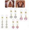 Non Piercing Nipple Rings Body Jewelry Fake Nipple Piercings Women Nipplerings Heart Cz Dangle Nipple Rings Jewelry