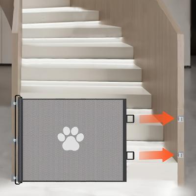 1 Pet Safe Adjustable Non Jumping Safety Door, Suitable for Doorways - Easy To Install Mesh Dog and Cat Isolation Fence, Durable Material