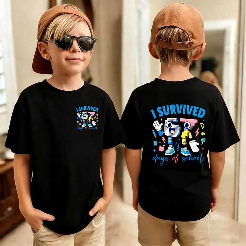 Cute Funny Six Seven Italian Brainrot 67 Number Graphic Print TShirt BoyGirl Summer Short Sleeved Kids Comfortable Tshirt Top