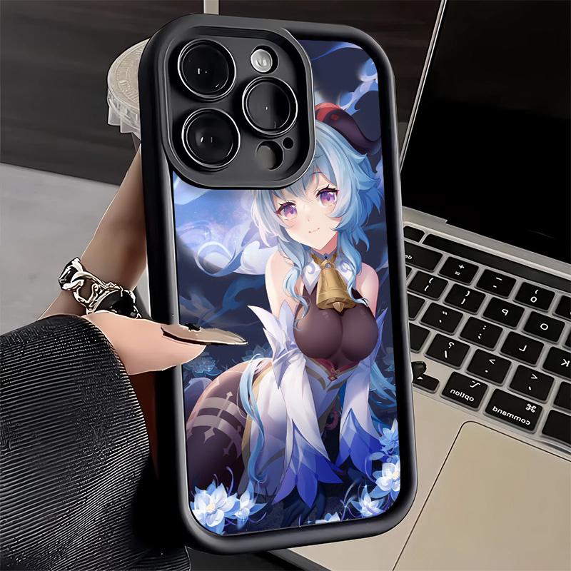 Phone Case for iPhone 17 Air 16E 15 16 Pro Max Genshin Impact Ganyu Cover 14 Plus 13 12 Mini Soft Shell Silicone Fundas
