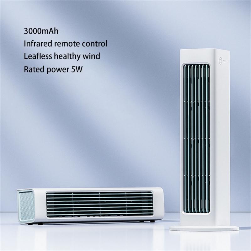 Standing Leafless Tower Fan with Remote Control Wall-mounted Bladeless Air Conditioner Fan for Office Home Use