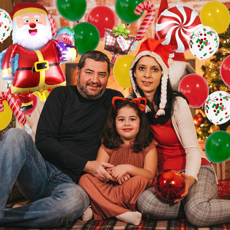 Christmas Balloons Santa Claus Snowman Happy New Year Christmas Party Decorations Globo Kids Gifts Toys Xmas Birthday Party Decorations