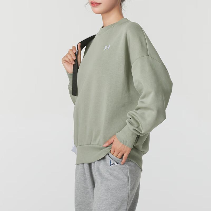 Under Armour Pohodlná tréningová mikina cez hlavu s dlhým rukávom Dámska mikina Zelená 1387235-504