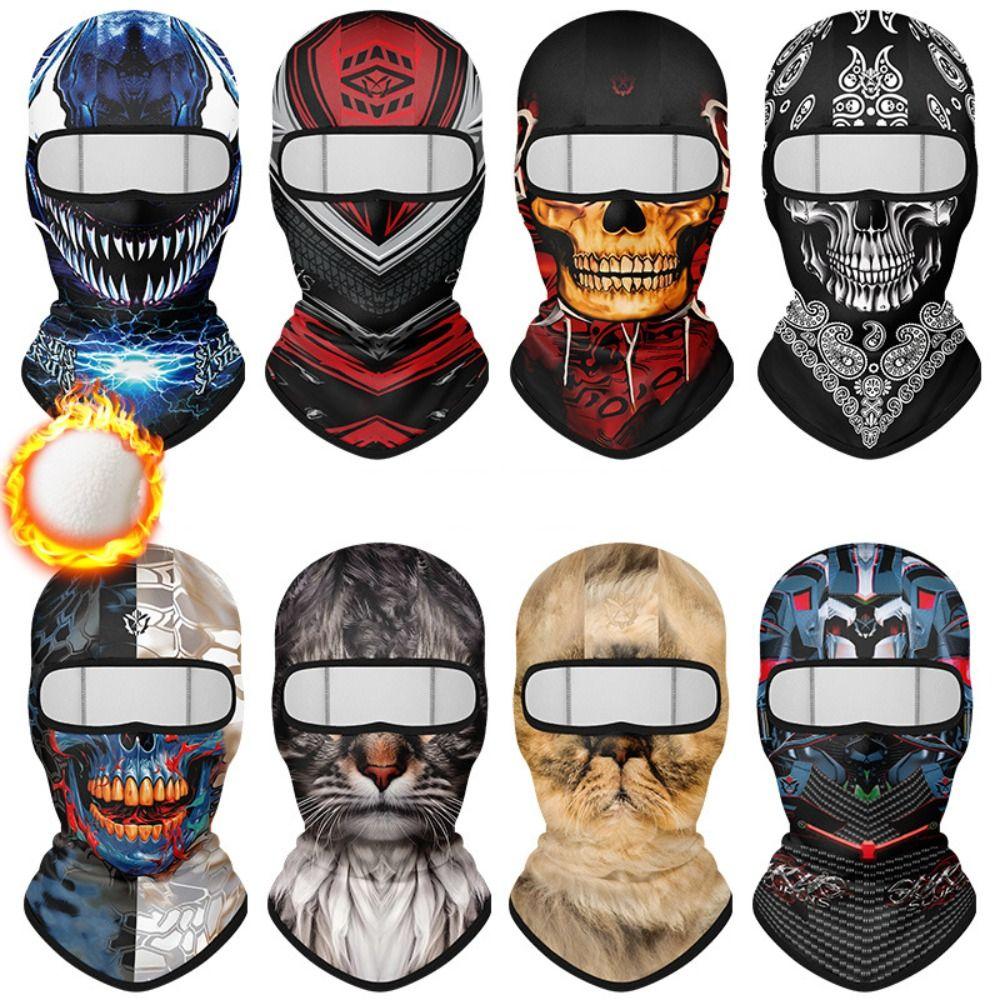 Multi-function Fleece Balaclava Plush MTB Face Mask Winter Bicycle Full Face Cover  for Men Women