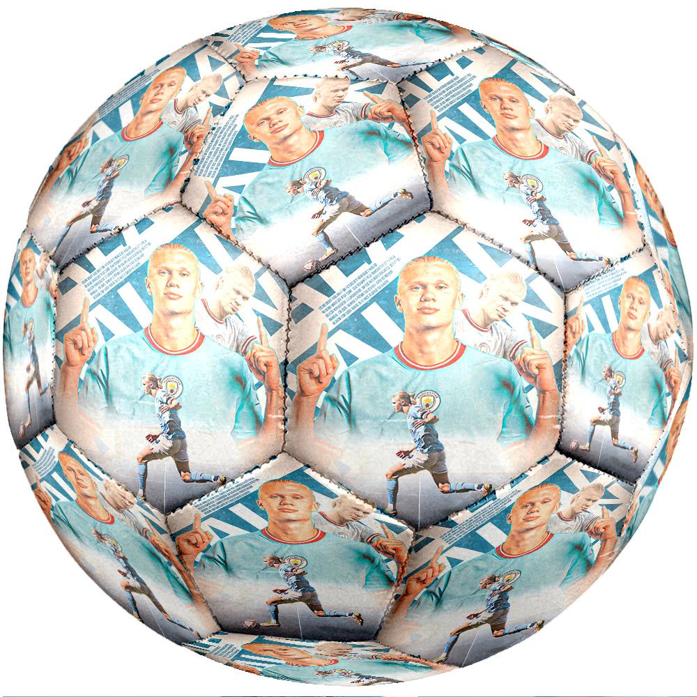 Pallone da calcio tema Erling Haaland Taglia 5 Pallone da calcio Tocco Morbido Pallone da calcio Professionale per Allenamento per Sport all'Aperto