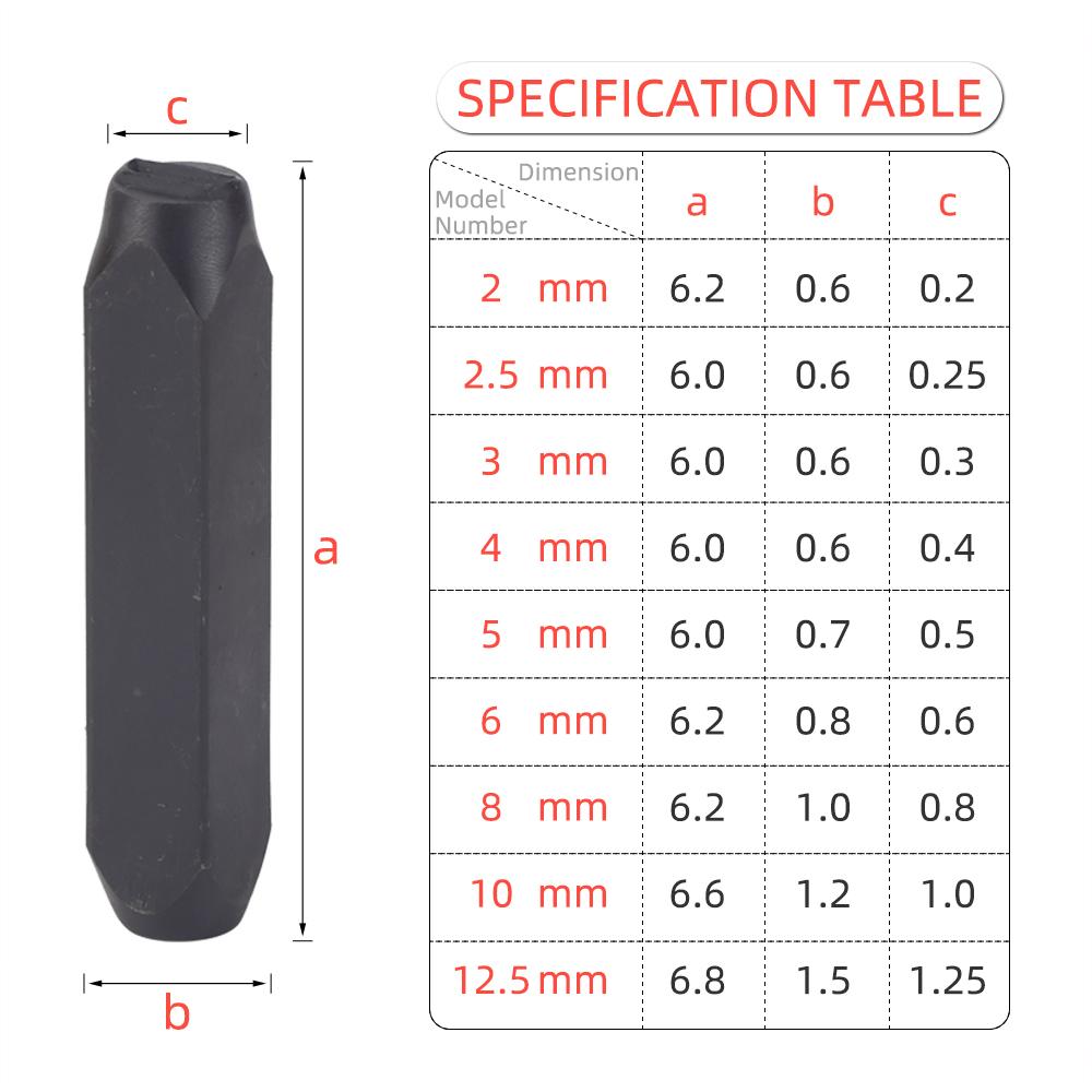 36pcs/set Leather Punching Stamp Set, A-Z, 0-9, Letters & Numbers Steel Stamper, DIY Leather Crafting, Sculpture, Engraving Tool
