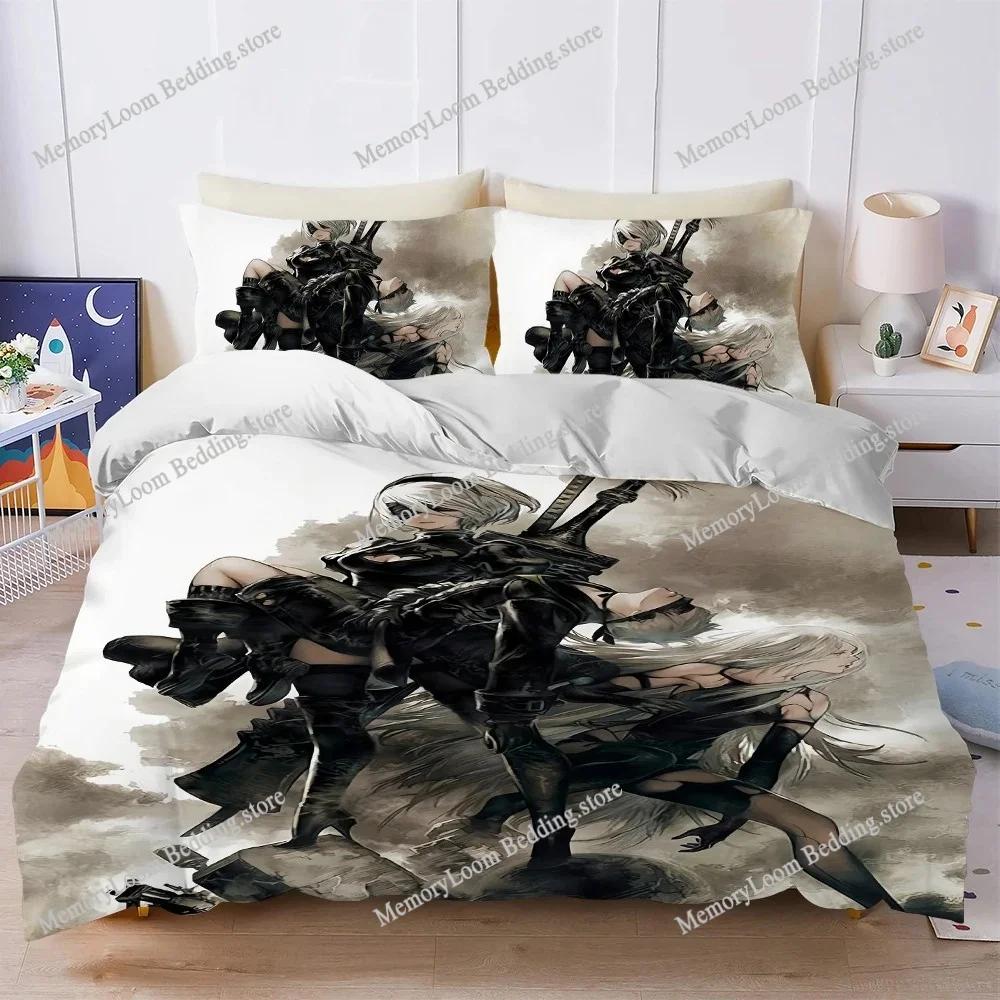 Classic Game N-NieR Automata Duvet Cover Set Home Style Bedding Soft Laundry Cotton Bed Student Dormitory Gift Home Textile