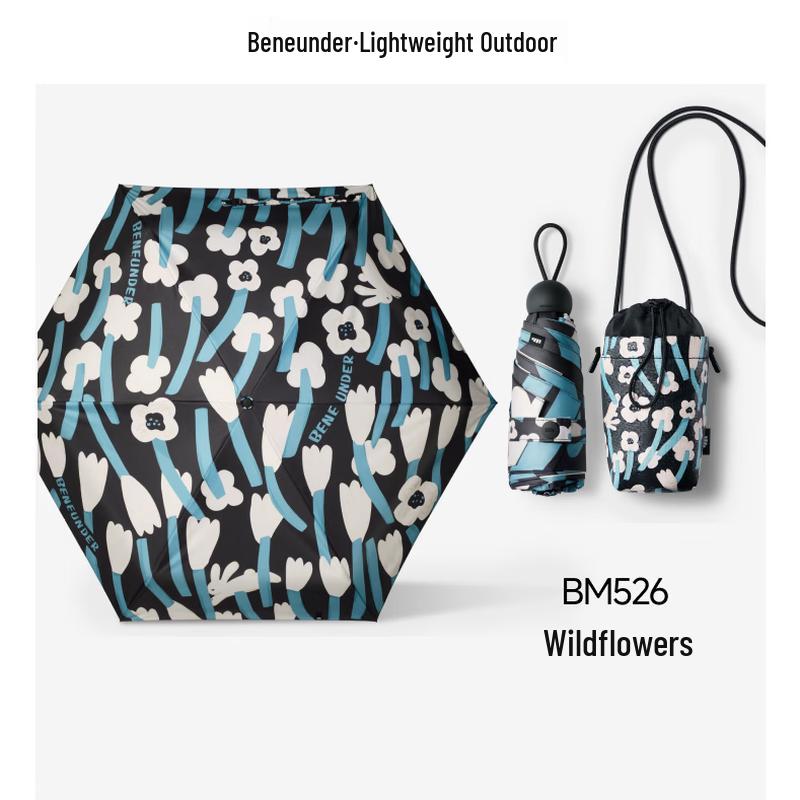 Banana Umbrella 5-Fold Portable UV Sun & Rain Umbrella