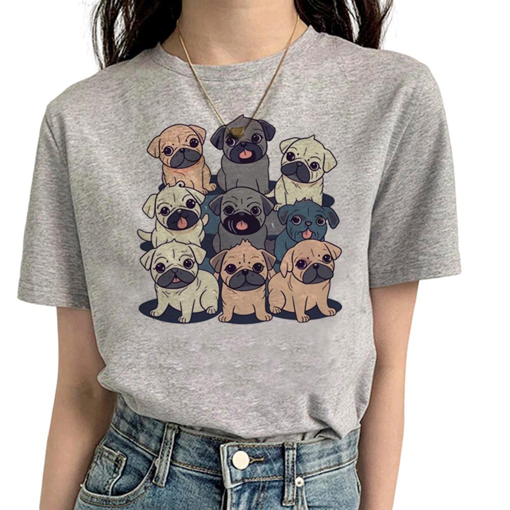 Pug T Shirt Women Funny Summer Streetwear T Shirt feUnisex Streetwear Designer Funny Clothes