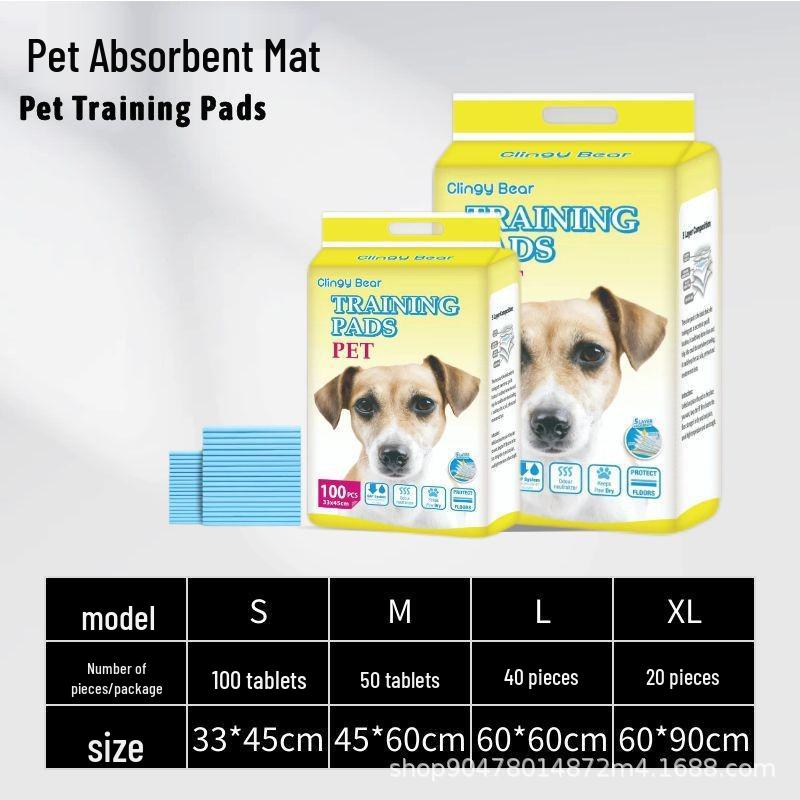 Bamboo Charcoal Dog Pee Pad - Thick, Deodorizing, Absorbent & Waterproof Disposable Diaper Mat