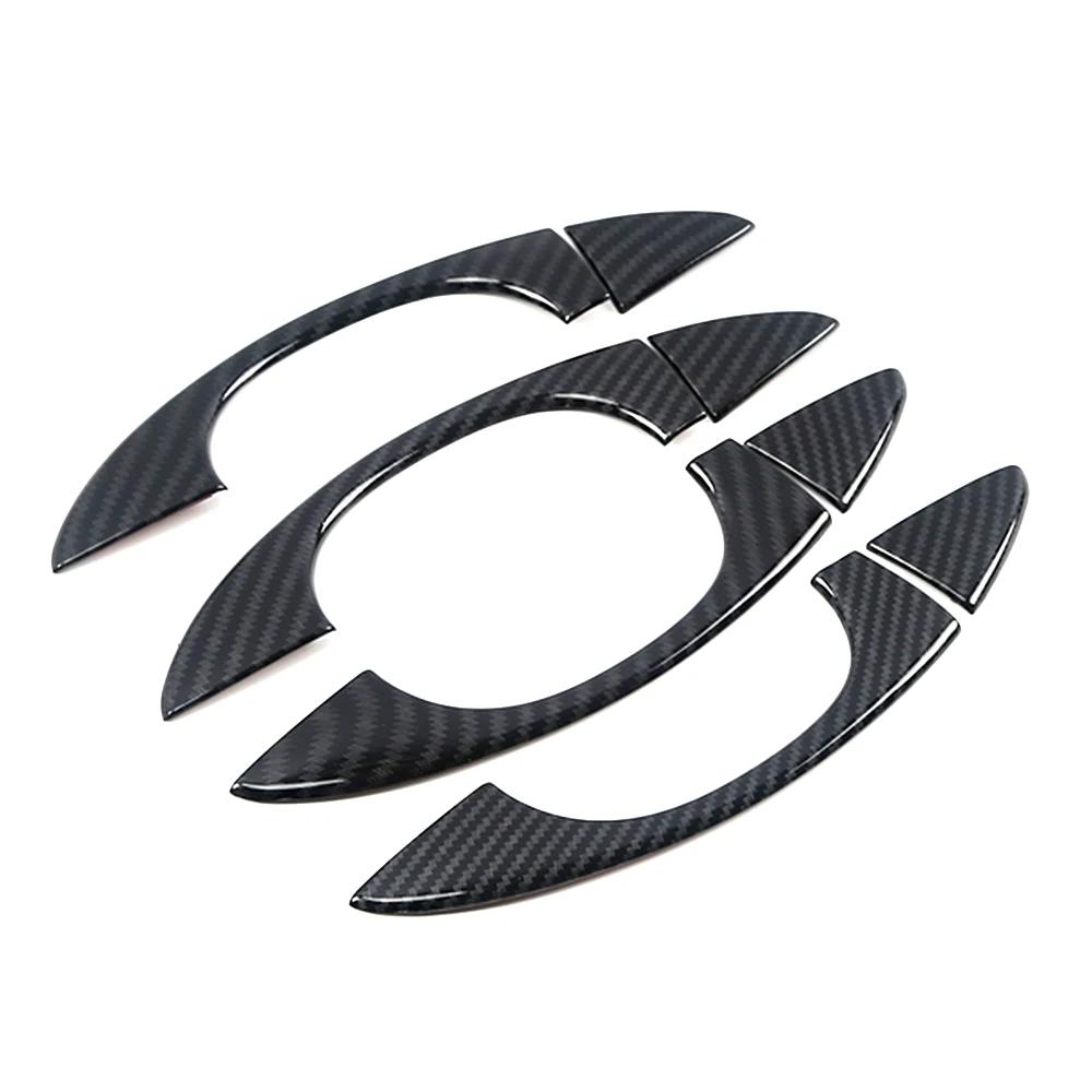 For Volkswagen VW T-ROC Atlas Teramont 2017-2024 Chrome Exterior Side Door Handle Cover Moulding Trim Frame For Skoda Octavia