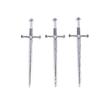 Antique Silver Alloy Longsword Jewelry Holder (25x88mm) - DIY Ita Bag Accessory