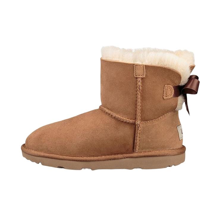 UGG Mini Bailey Bow II (Big Kids) Chestnut Kids 1017397K-CHE