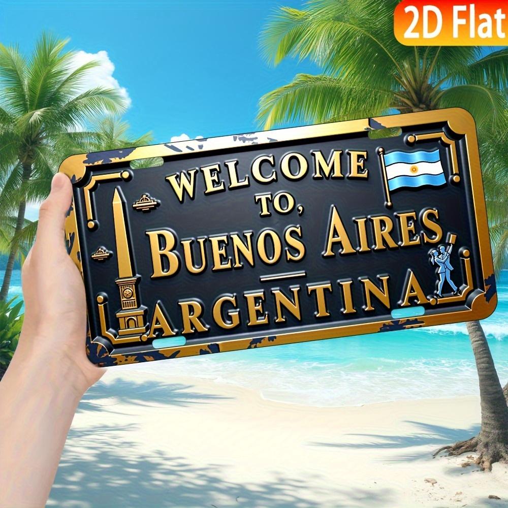 2D Flat Product, 1pc, Aluminum License Plate, for Decoration Only, Vintage Metal Aluminum Sign, Wall Hanging Decorative Plaque