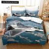 Fighter Fire King Queen Full Duvet Cover Cool Airplane Bedding Set Military Fans Quilt Cover Red Black Polyester Comforter Cover