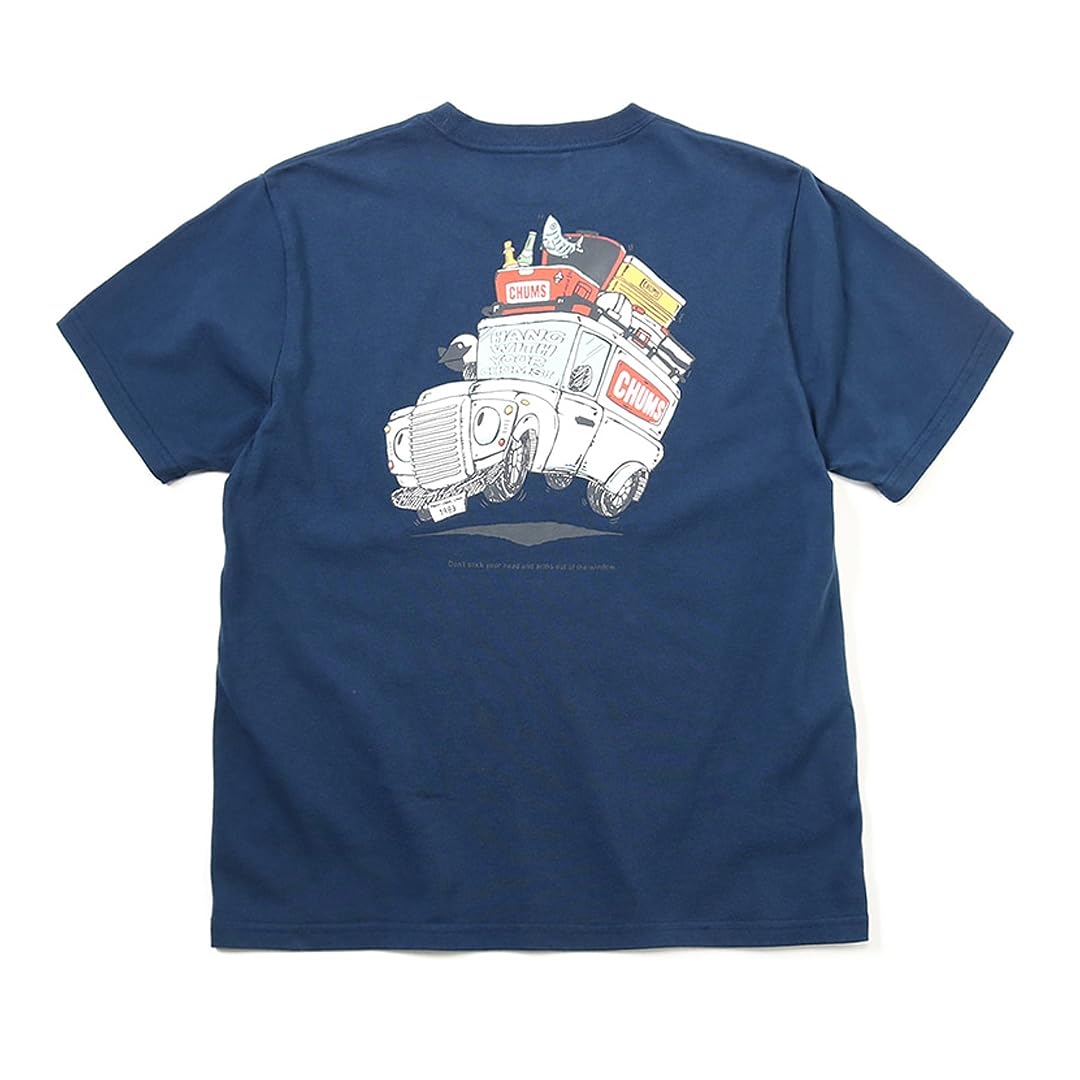 

Chums Go Outdoor Pocket Navy T-Shirt Футболка мужская тёмно-синий