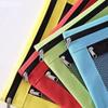Practical Three Hole Pencil Case Pouch Square Binder Pocket Documents Bag Mesh Pencil Pouch  School