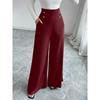 Damen S High Waist Weite Hosen mit Taschen für die Büroarbeit
