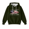 Ladies' Loose And Comfortable Drawstring V-neck Long Sleeved Printed Sweatshirt