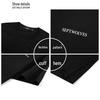 Septwolves Men's Casual Back Print Short-Sleeve T-Shirt