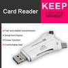 4-in-1 Otg Card Reader Universal Multi-functional Mobile Phone Tf Sd Camera Multi Interface Card Reader (with App)