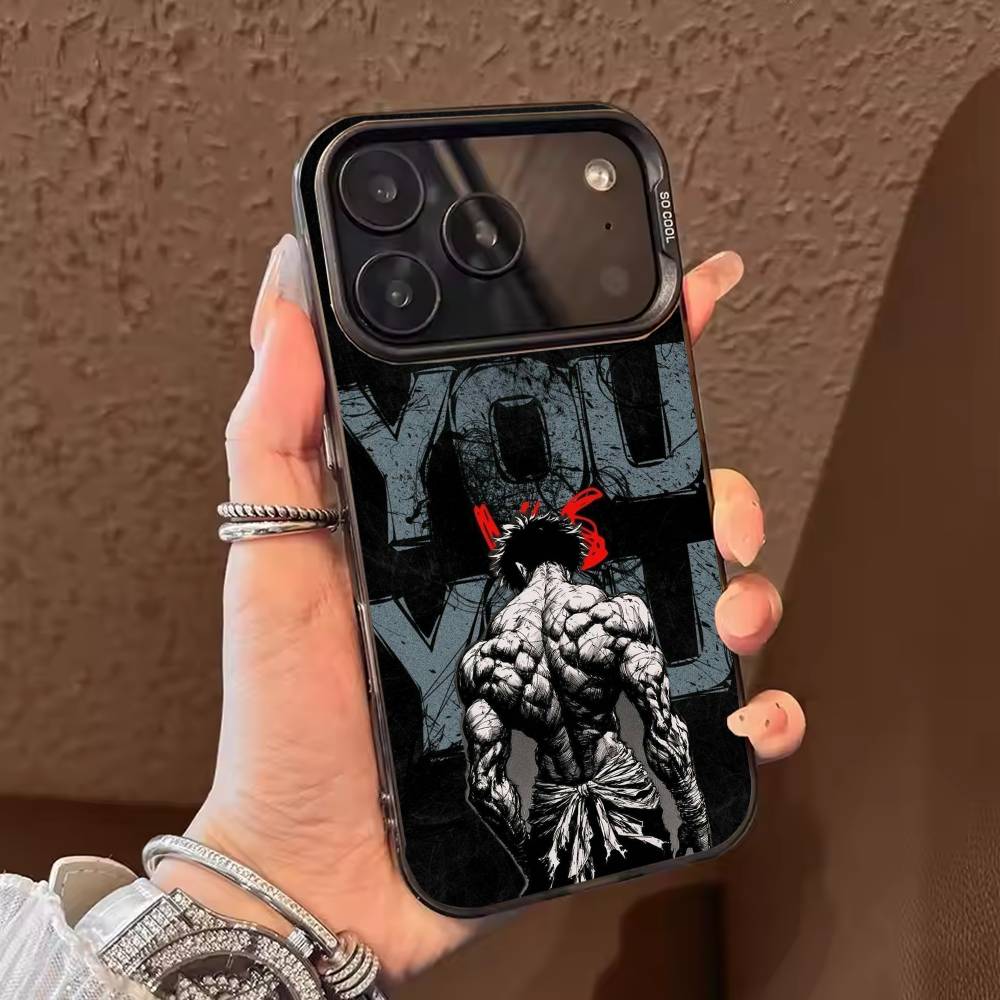 Anime B-Baki H-hanma Phone Case Color Silver Shell For IPhone 17 16 15 14 13 12 11 Pro Max Plus iPhone16