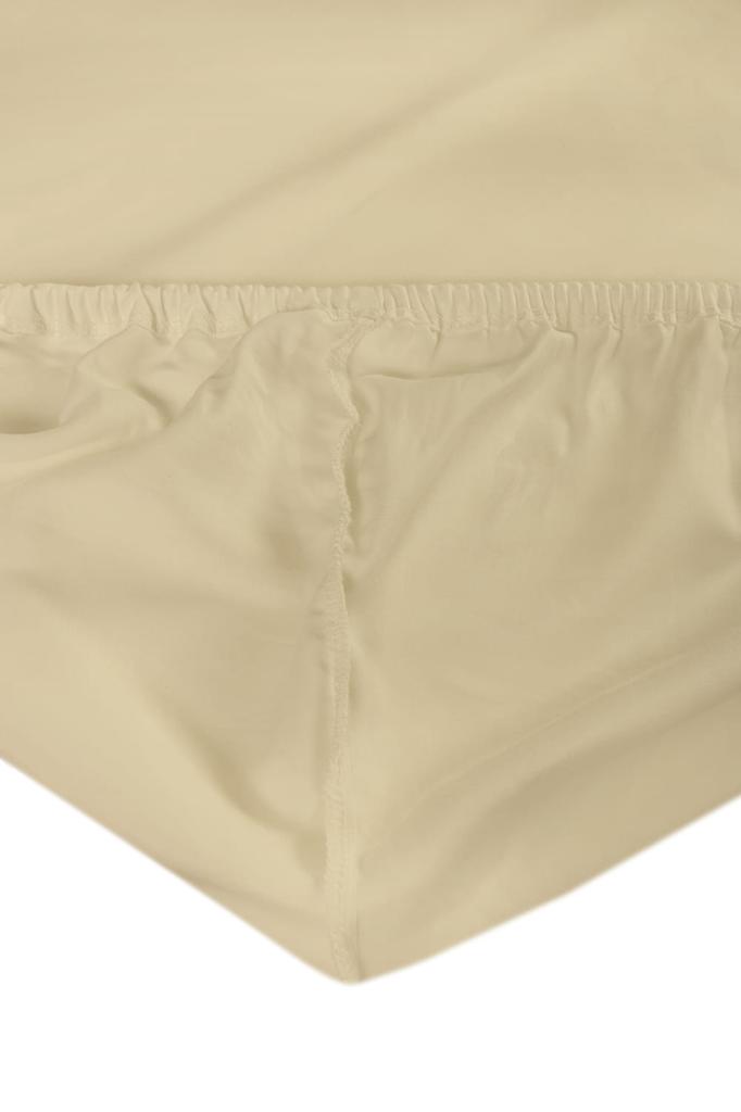 Prześcieradło jersey z lycrą 130/140x190/200x30 kremowe