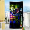 Brazilian Soccer Player Gesturing. Beach Towel Soft Durable Quick-Dry Comfortable Lightweight