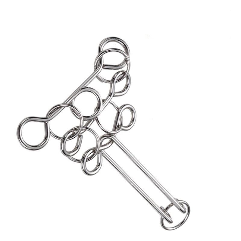Nine-ring Puzzle Toys with High Difficulty To Untie The Rings, Loop-shaped Ring Intelligence Toy To Untie The Rings