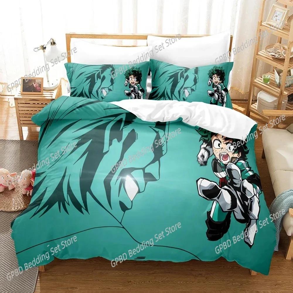 My Hero Academia 3D NEW Duvet Cover Pillowcase Bedding Set Adult Boy Girl Bedroom Decoration Children Single Double Large